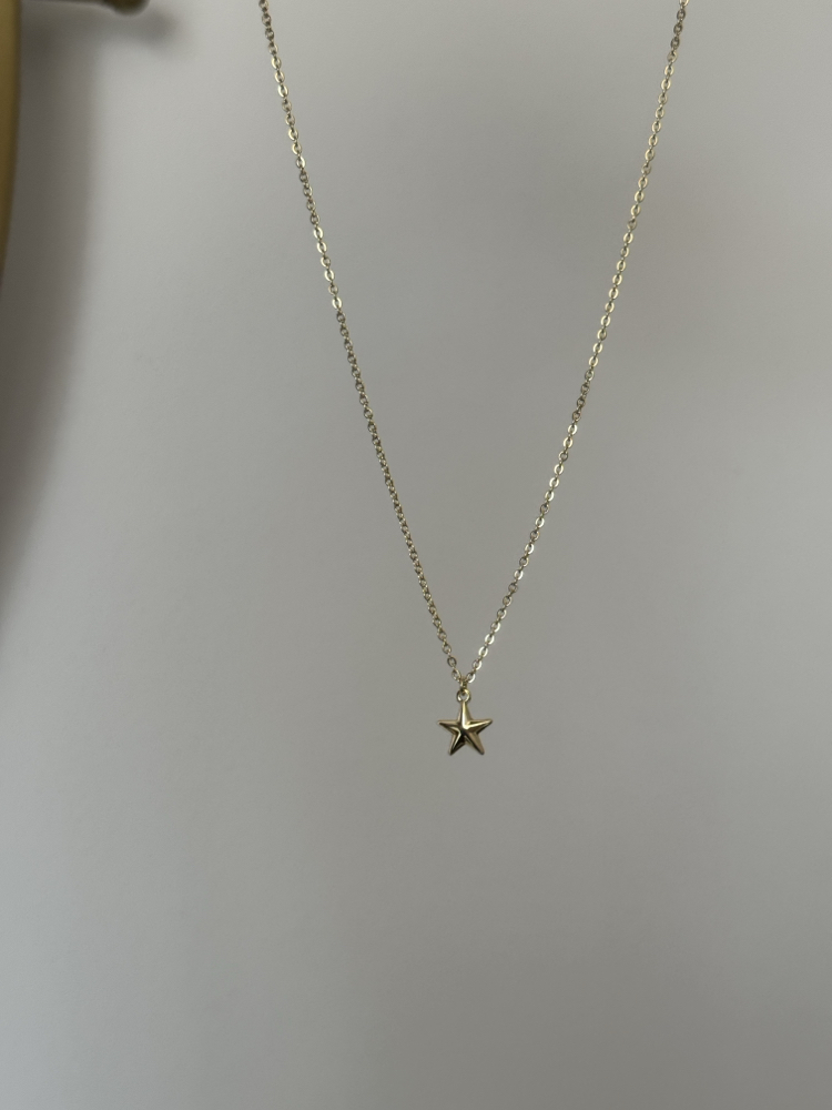 Xuping çift taraflı mini yıldız kolye(45+5 cm )