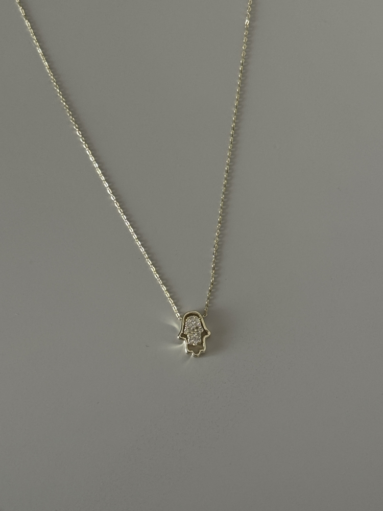Özel seri taşlı hamsa kolye ( 45 cm ) 