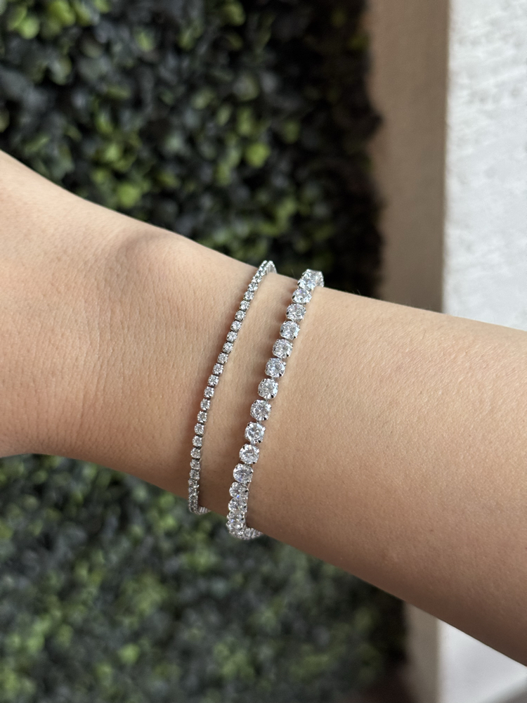 Xuping 3 mm su yolu Silver bileklik 