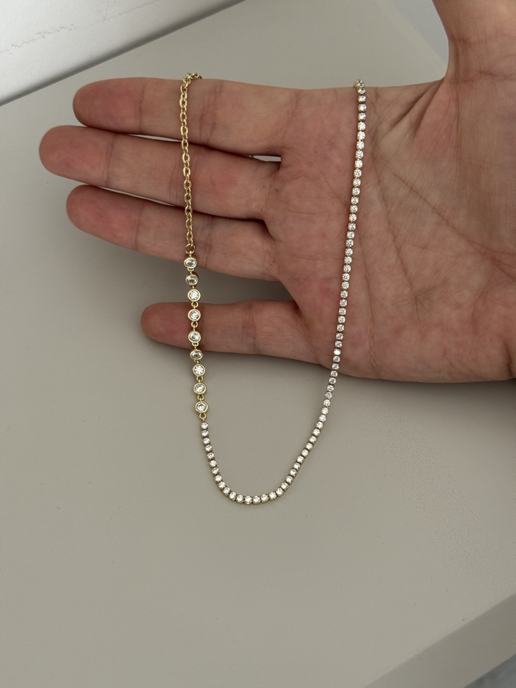 Xuping tasarım su yolu kolye ( 46 cm )