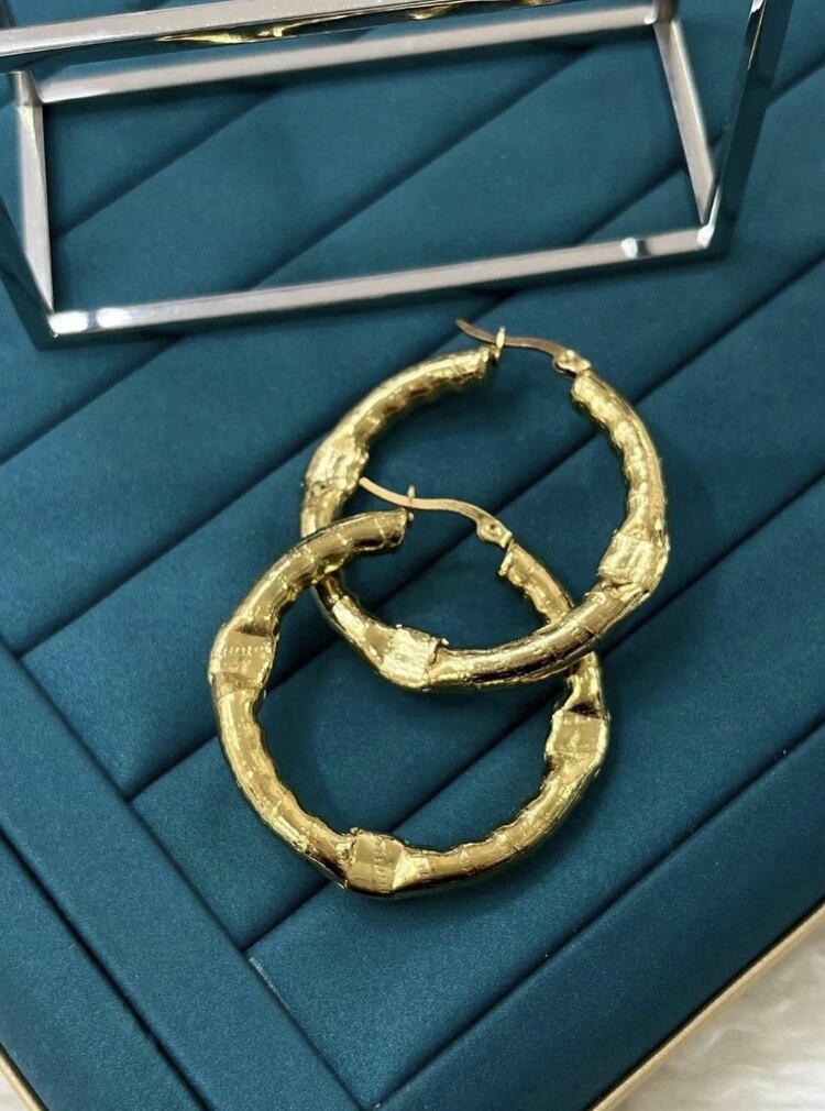 Gold Halka Küpe