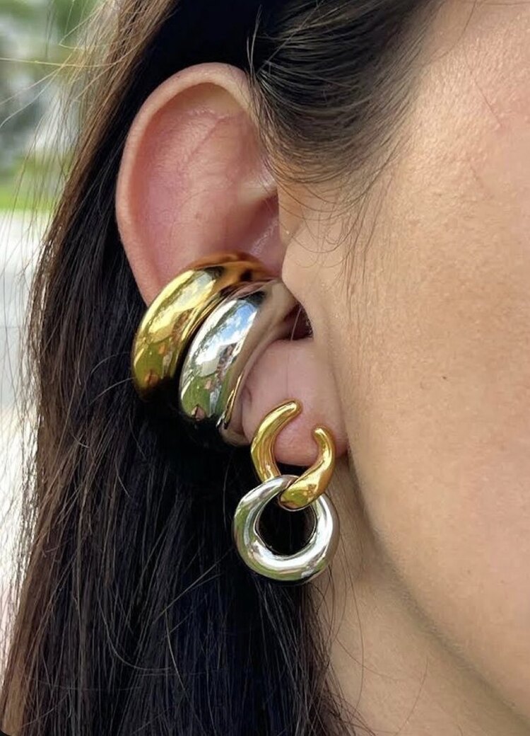Chunky Silver EarCuff