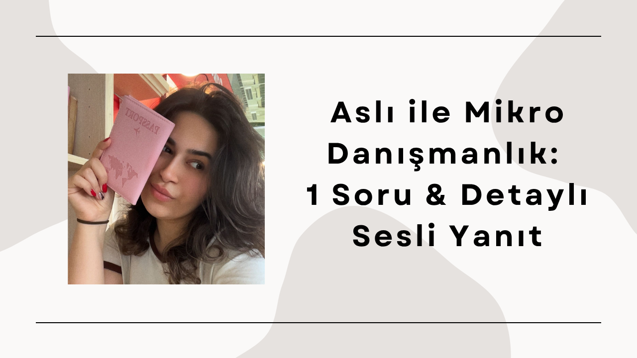 Mikro Danışmanlık: 1 Soru & Detaylı Sesli Yanıt