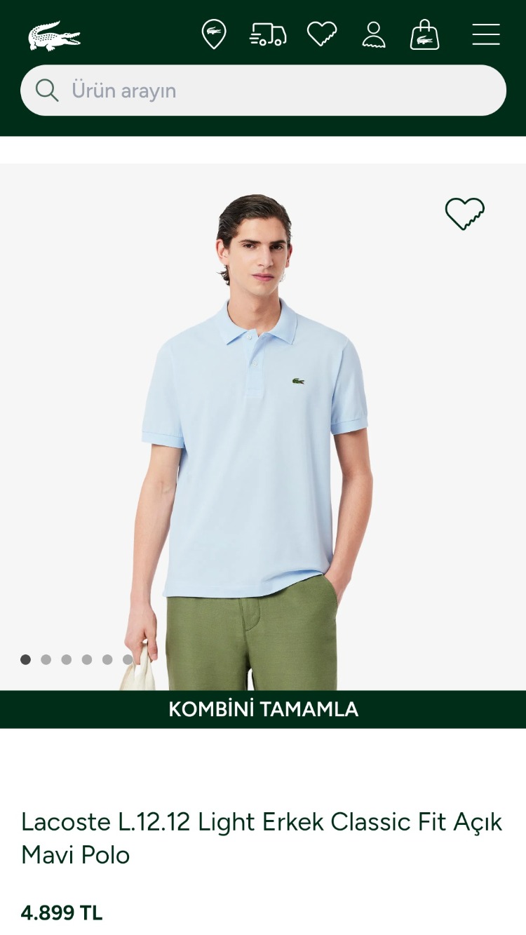 Lcst L.12.12 Polo Yaka Tişört