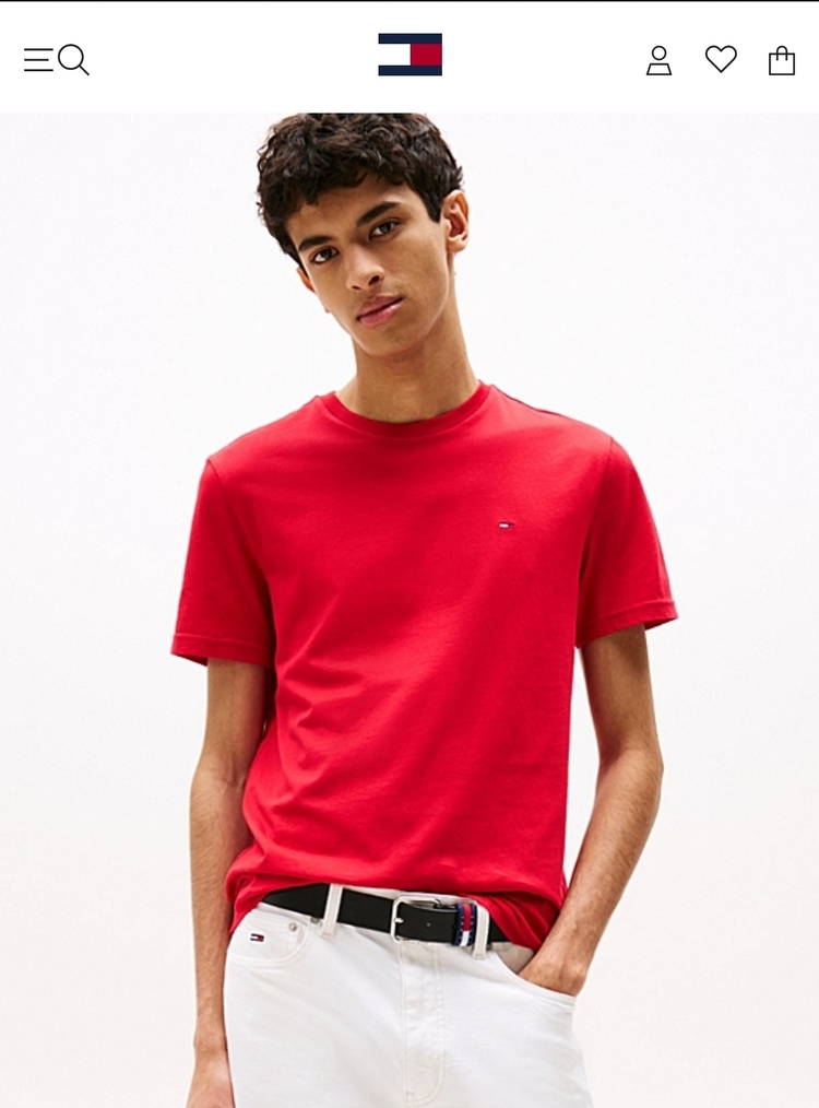 Tommy Hilfiger Bisiklet Yaka Tişört