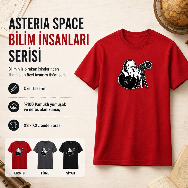 Bilim İnsanları Özel Seri Tişört - Galileo