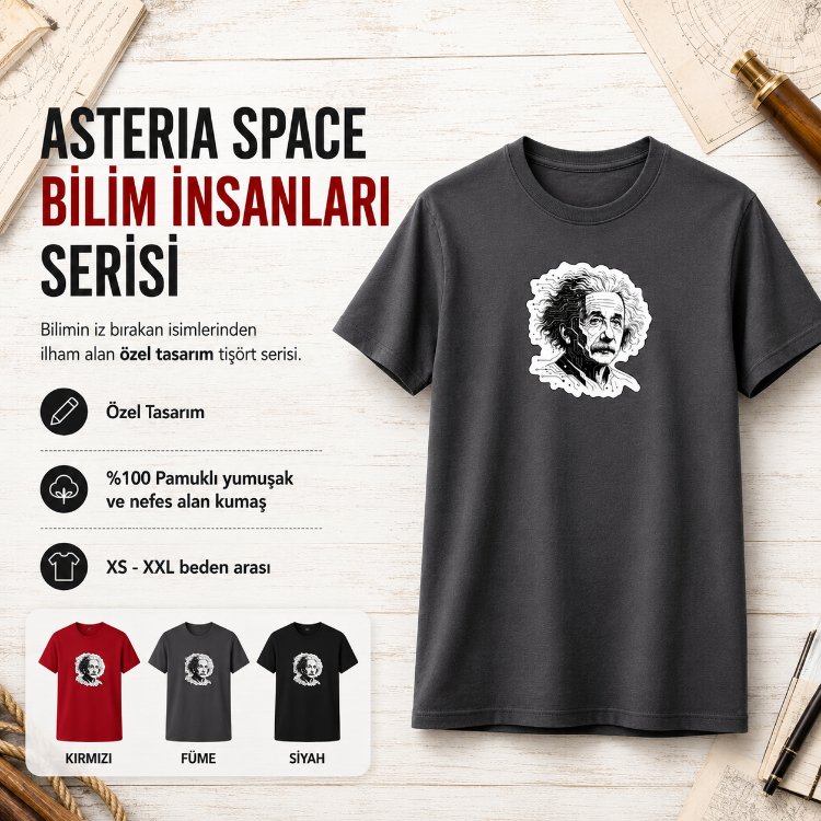 Bilim İnsanları Özel Seri Tişört - Einstein