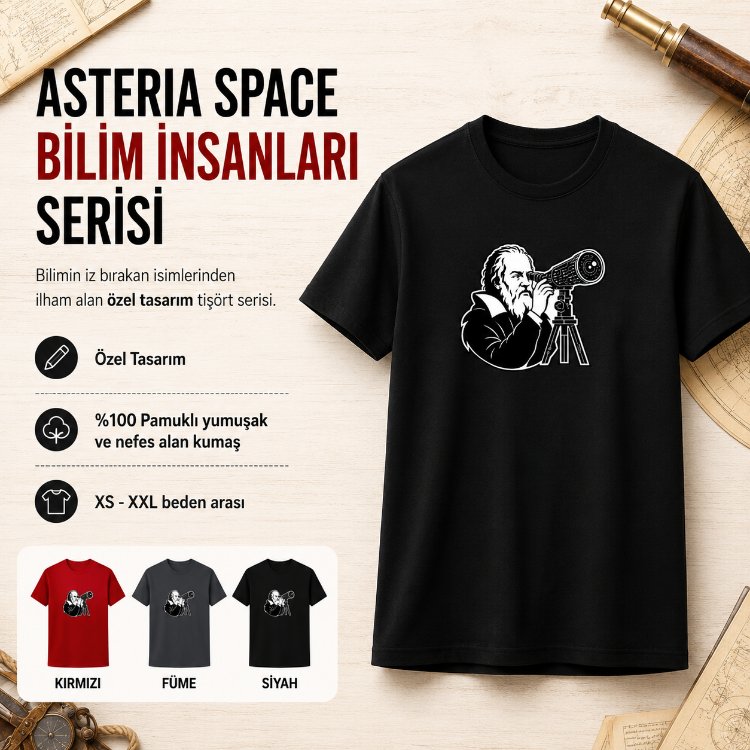 Bilim İnsanları Özel Seri Tişört - Galileo