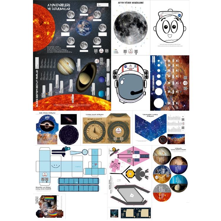 14 Adet Eğitici & Öğretici Astronomi Atölyesi