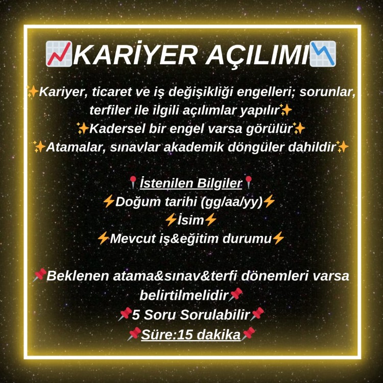 Kariyer Açılımı