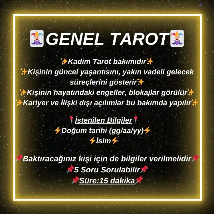 Genel Tarot Bakımı