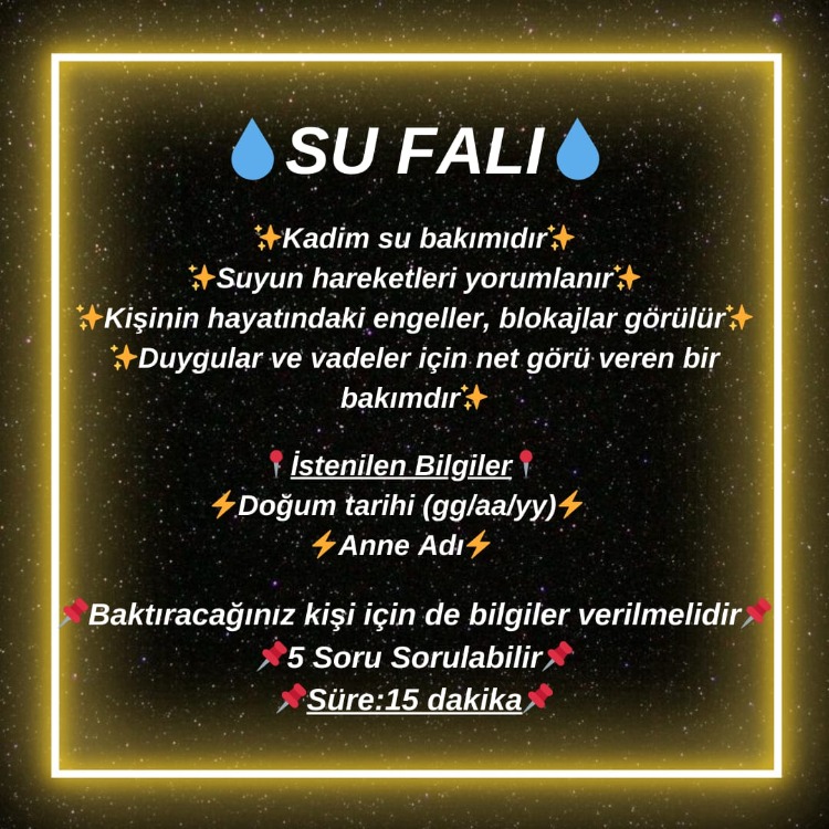 Su Falı Bakımı
