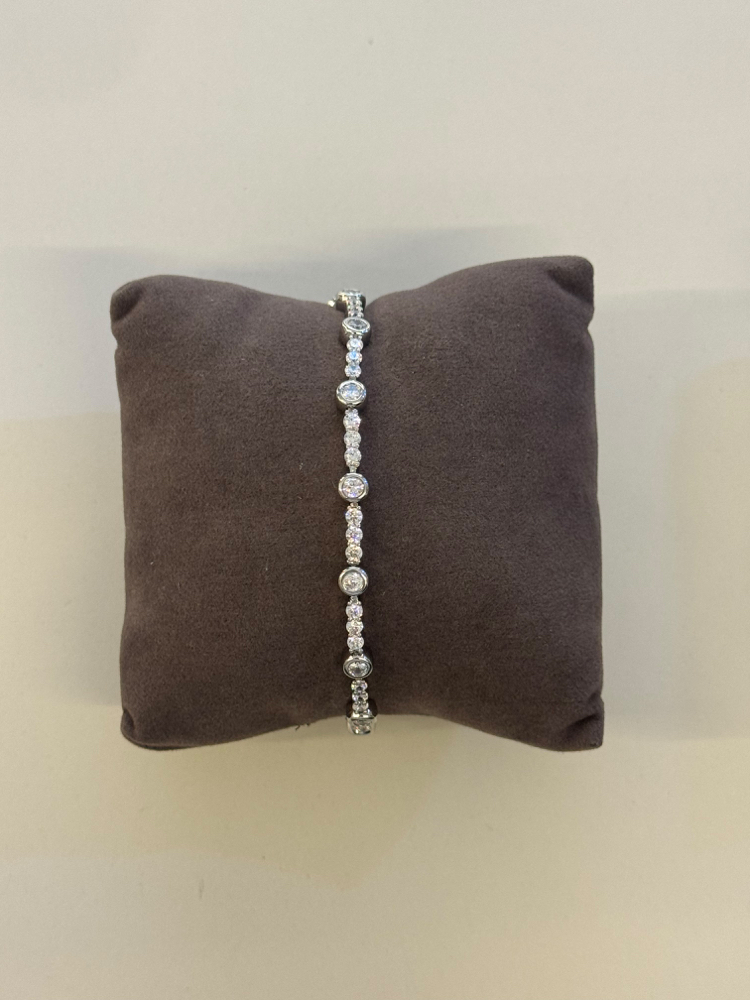 Sıralı Taşlı Silver Bileklik | Reiki Enerjisi Uyumlanabilir
