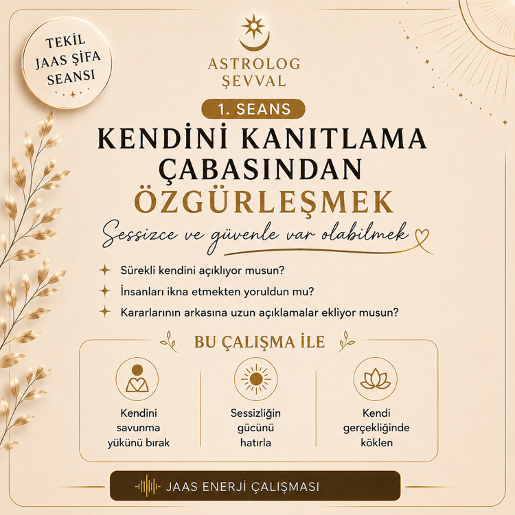 Kendini Kanıtlama Çabasından Özgürleşmek (JAAS Şifa Seansı)