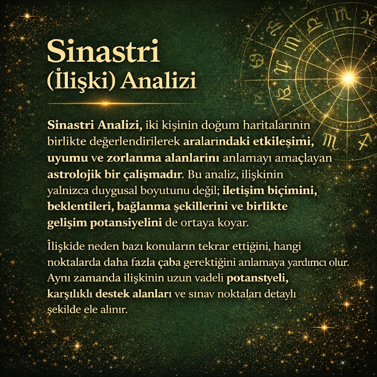 Sinastri (İlişki) Analizi