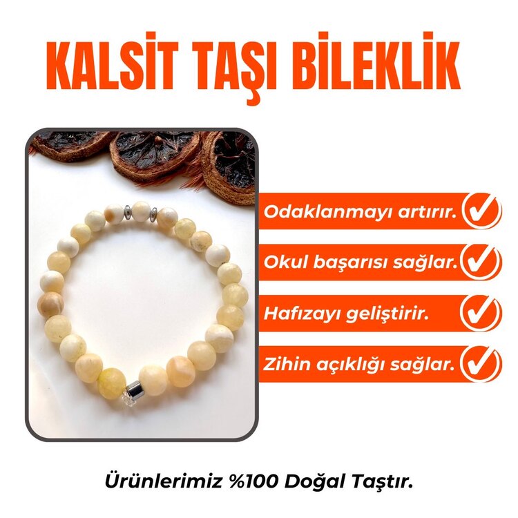 Kalsit Taşı Bileklik