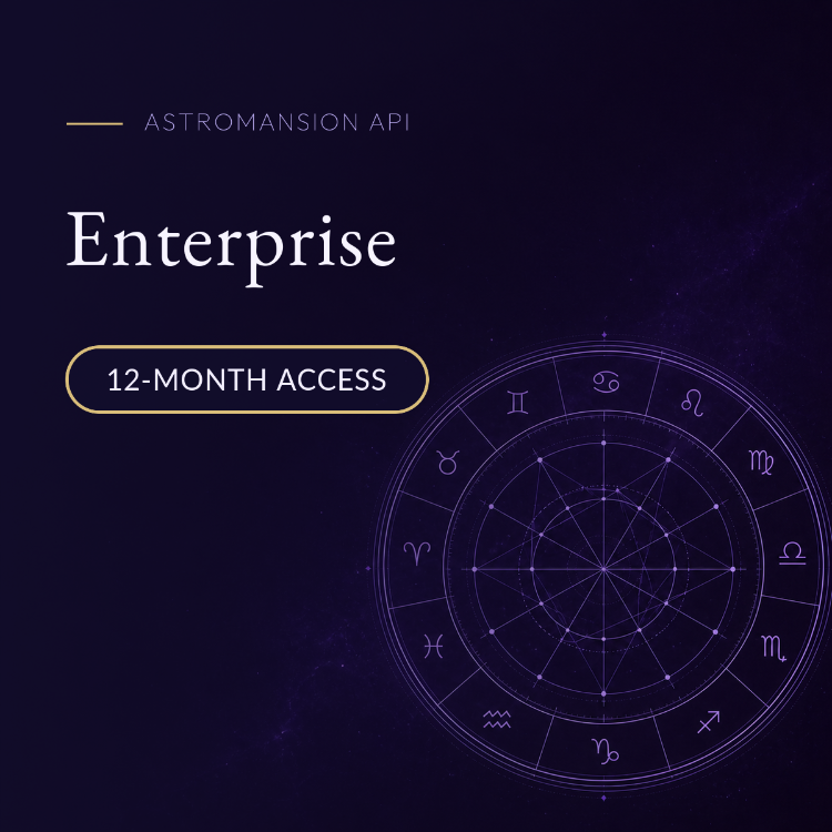 AstroMansion API Enterprise (Yearly)