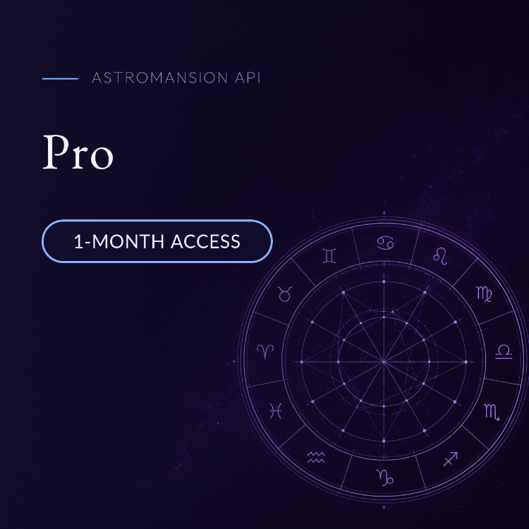 AstroMansion API Pro (Monthly)