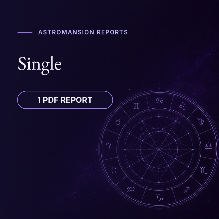 AstroMansion Single PDF Report