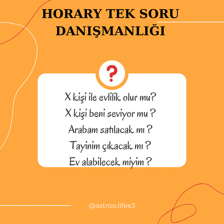 HORARY (TEK SORU DANIŞMANLIĞI)