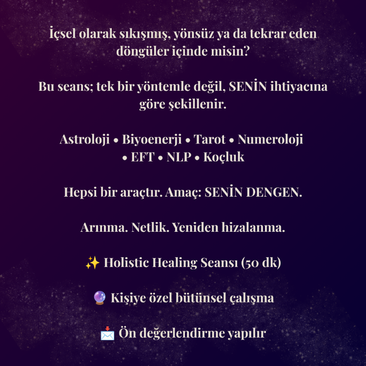 Holistic Healing | Bütünsel Enerji Dengeleme & Şifa Seansı
