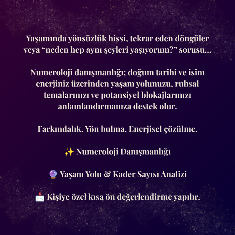 Numeroloji Danışmanlığı