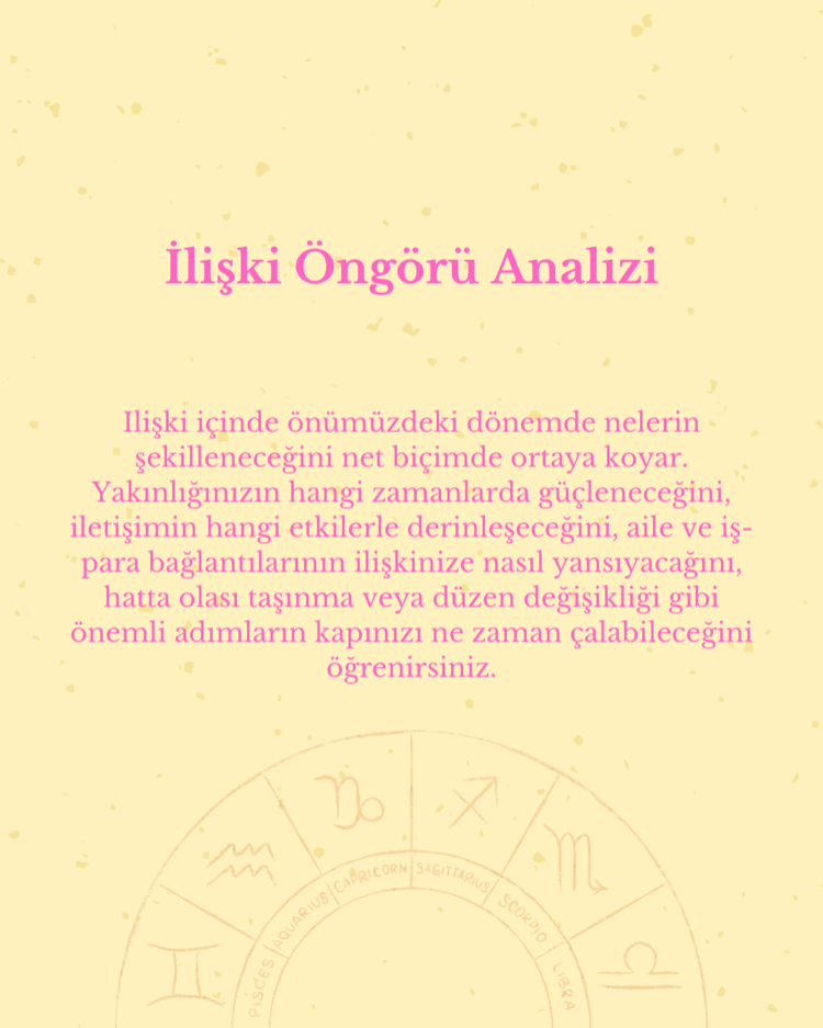İlişki Öngörü Analizi