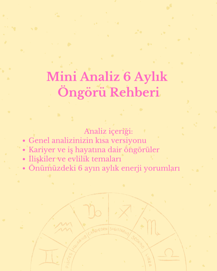 Mini Analiz 6 Aylık Öngörü Rehberi