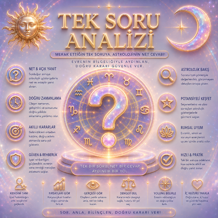 Astroloji Tek soru danışmanlığı