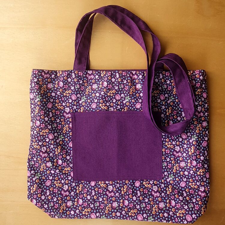Çift taraflı tote çanta