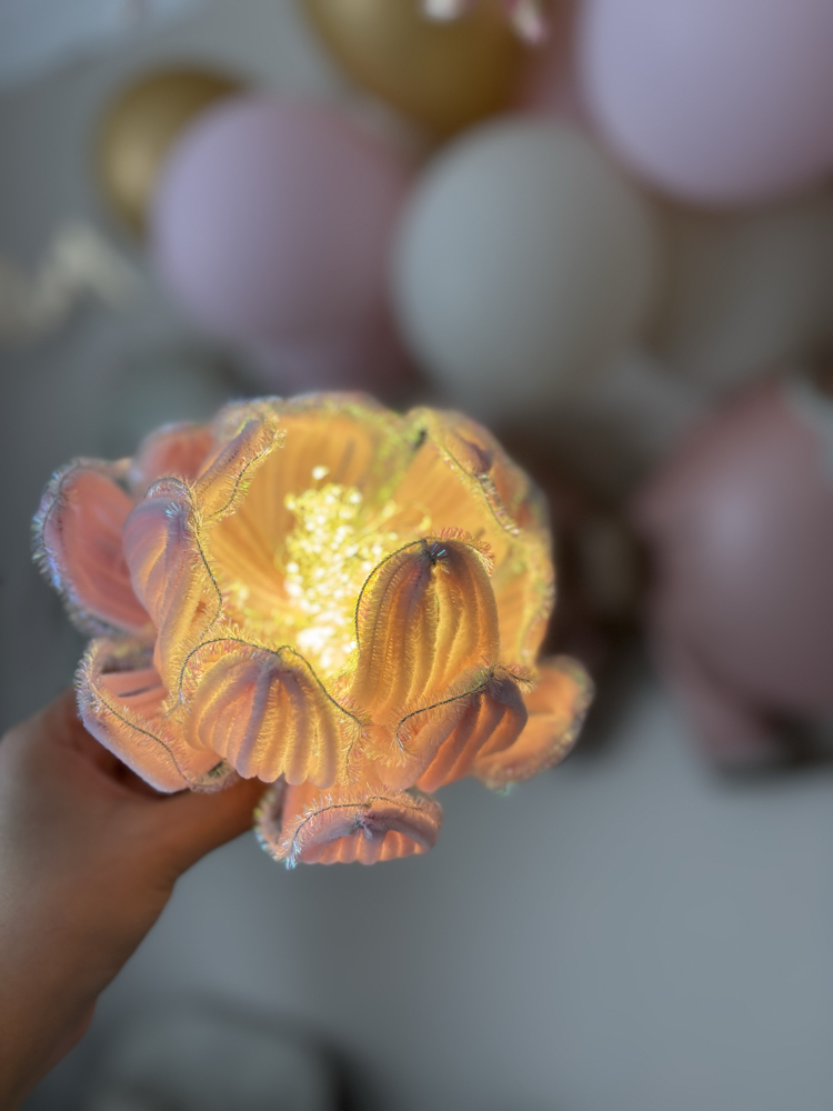 Handmade Pink Bloom Mood Lamp 