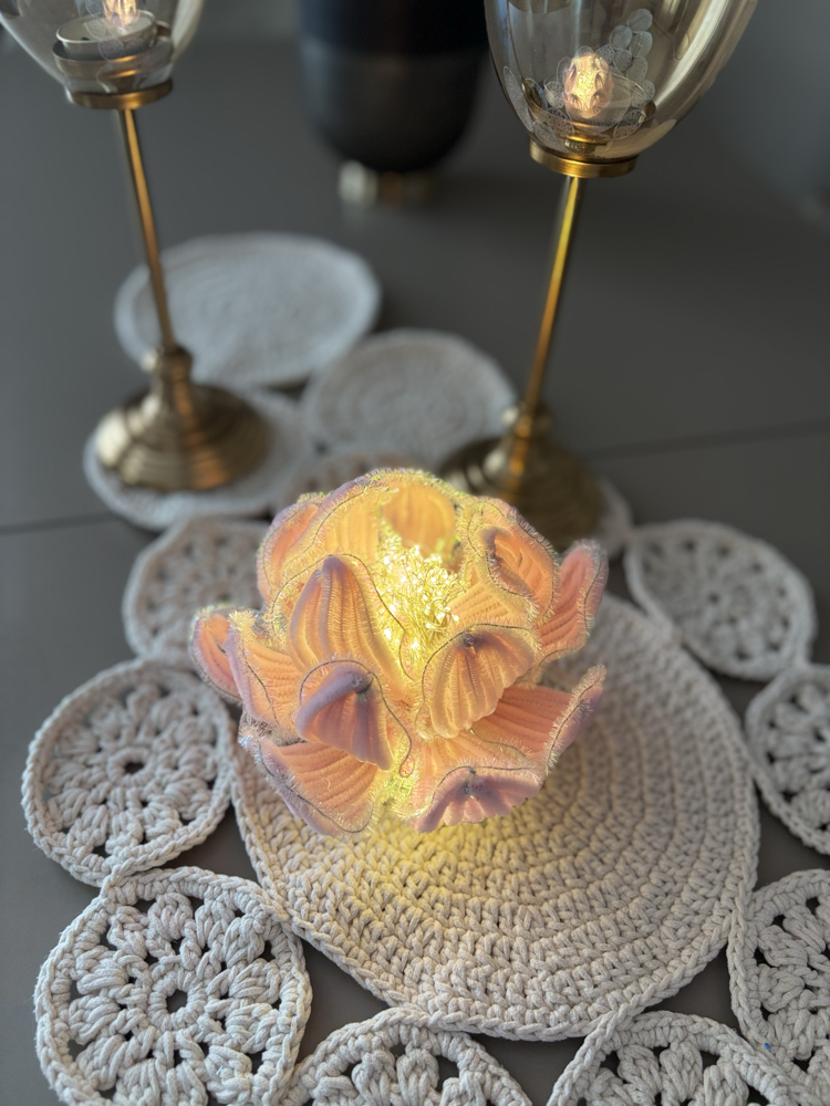 Handmade Pink Bloom Mood Lamp 