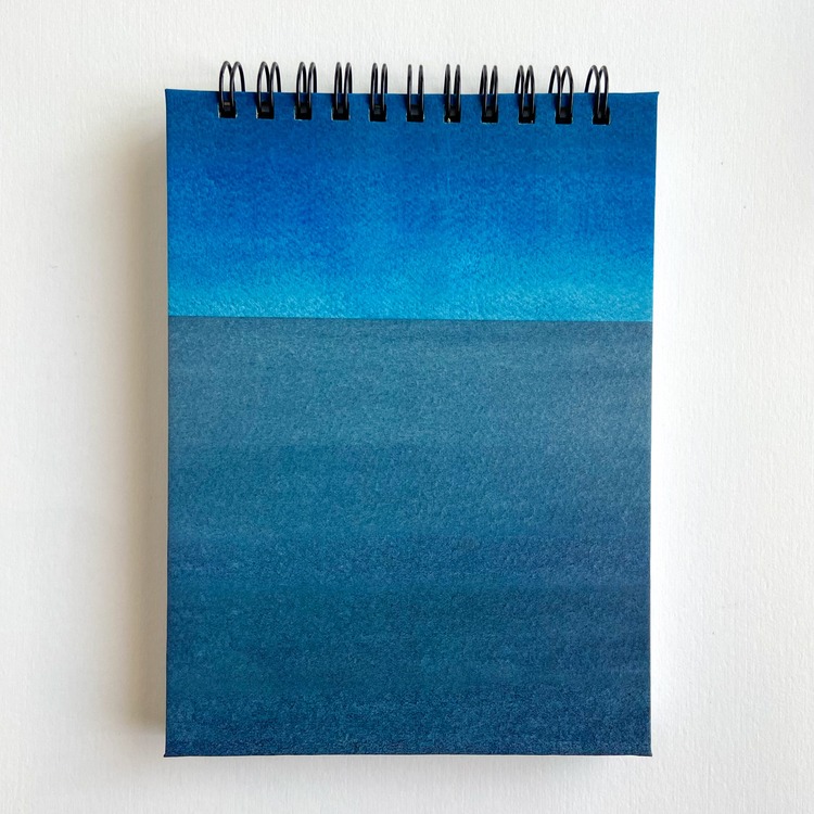 Minimal-Lacivert A6 Spiralli Defter