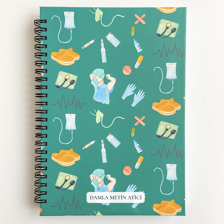 Hemşire A5 Spiralli Defter