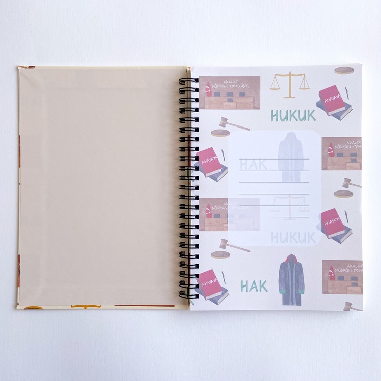 Avukat, Savcı, Hakim A5 Spiralli Defter
