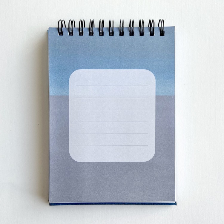 Minimal-Lacivert A6 Spiralli Defter