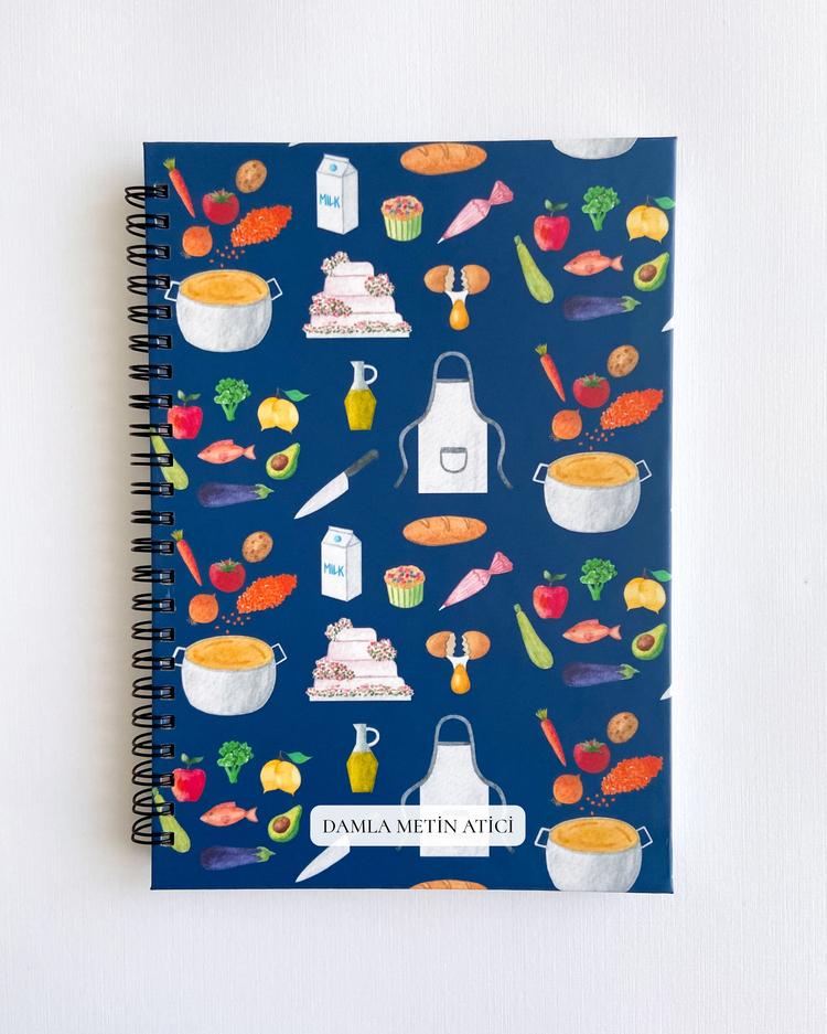 Aşçı, Pastacı A5 Spiralli Defter