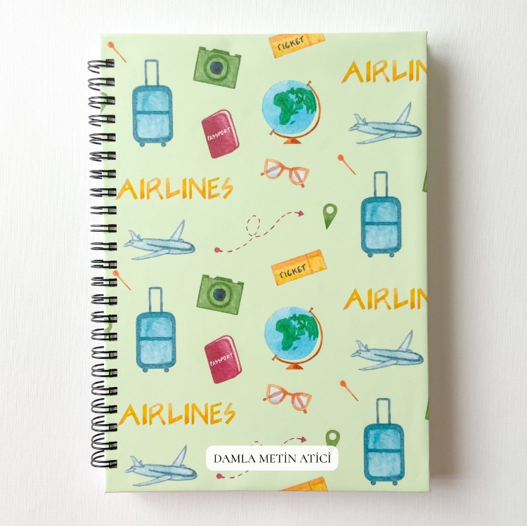 Pilot, Kabin Memuru A5 Spiralli Defter - Hatıra Defteri