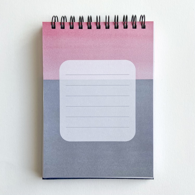 Minimal-Pembe A6 Spiralli Defter