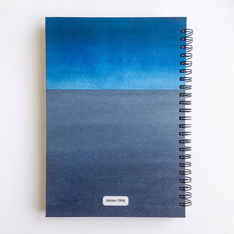Minimal-Lacivert A5 Spiralli Defter