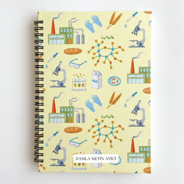 Gıda Mühendisi A5 Spiralli Defter