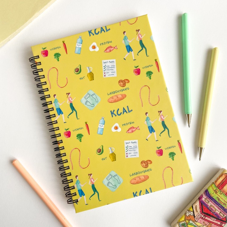 Diyetisyen A5 Spiralli Defter
