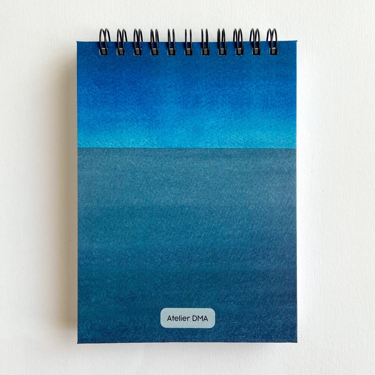 Minimal-Lacivert A6 Spiralli Defter