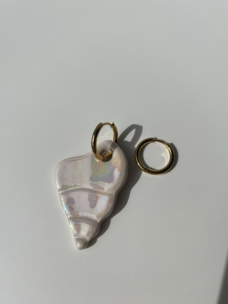 “seashell” küpe 