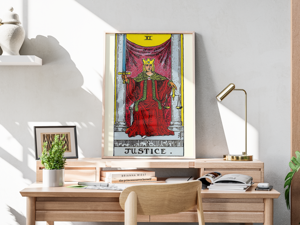 XI Justice / Adalet - Büyük Arkana Tarot Kartı