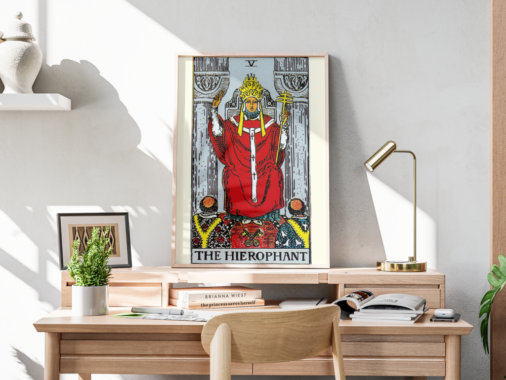 V The Hierophant / Aziz - Büyük Arkana Tarot Kartı