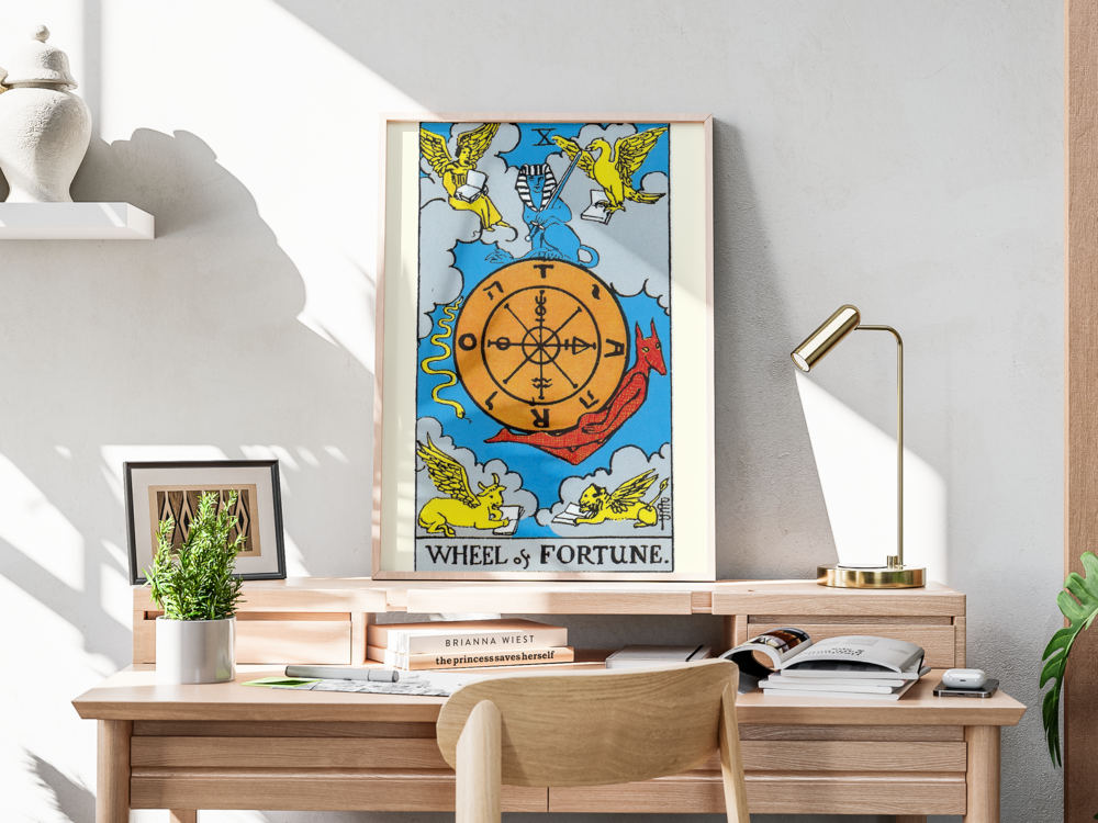 X Wheel of Fortune / Kader Çarkı - Büyük Arkana Tarot Kartı