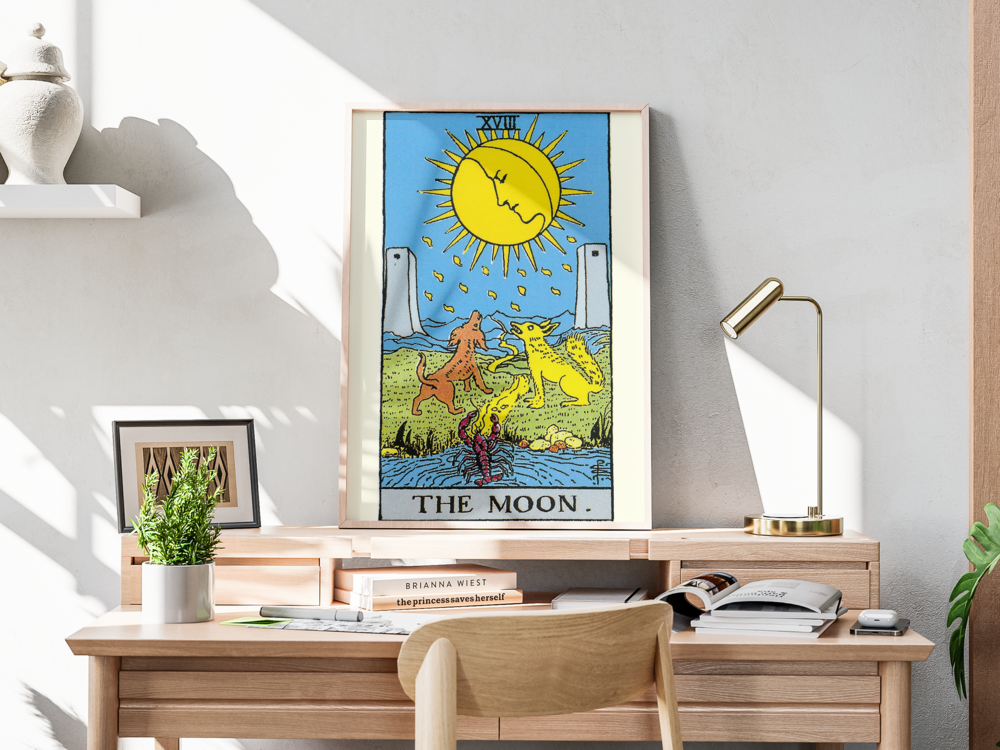 XVIII The Moon / Ay - Büyük Arkana Tarot Kartı