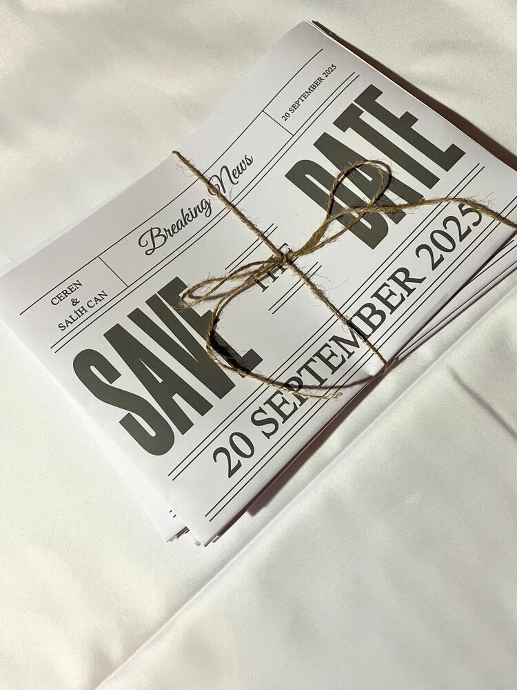 Save The Date Düğün Gazetesi 10’lu