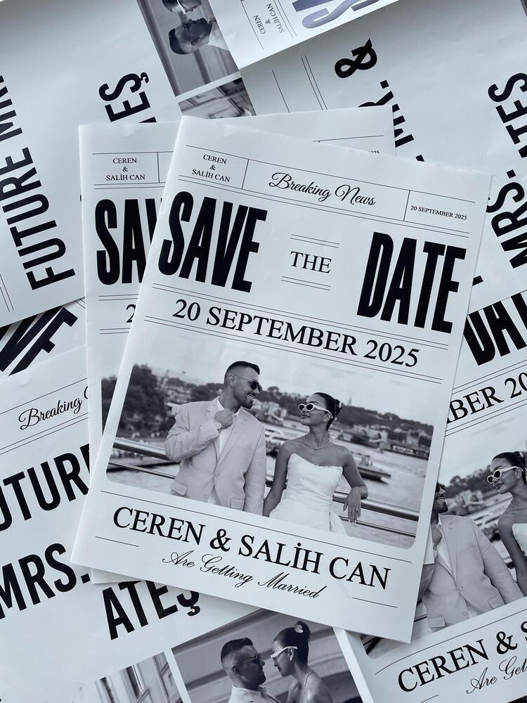 Save The Date Düğün Gazetesi 10’lu